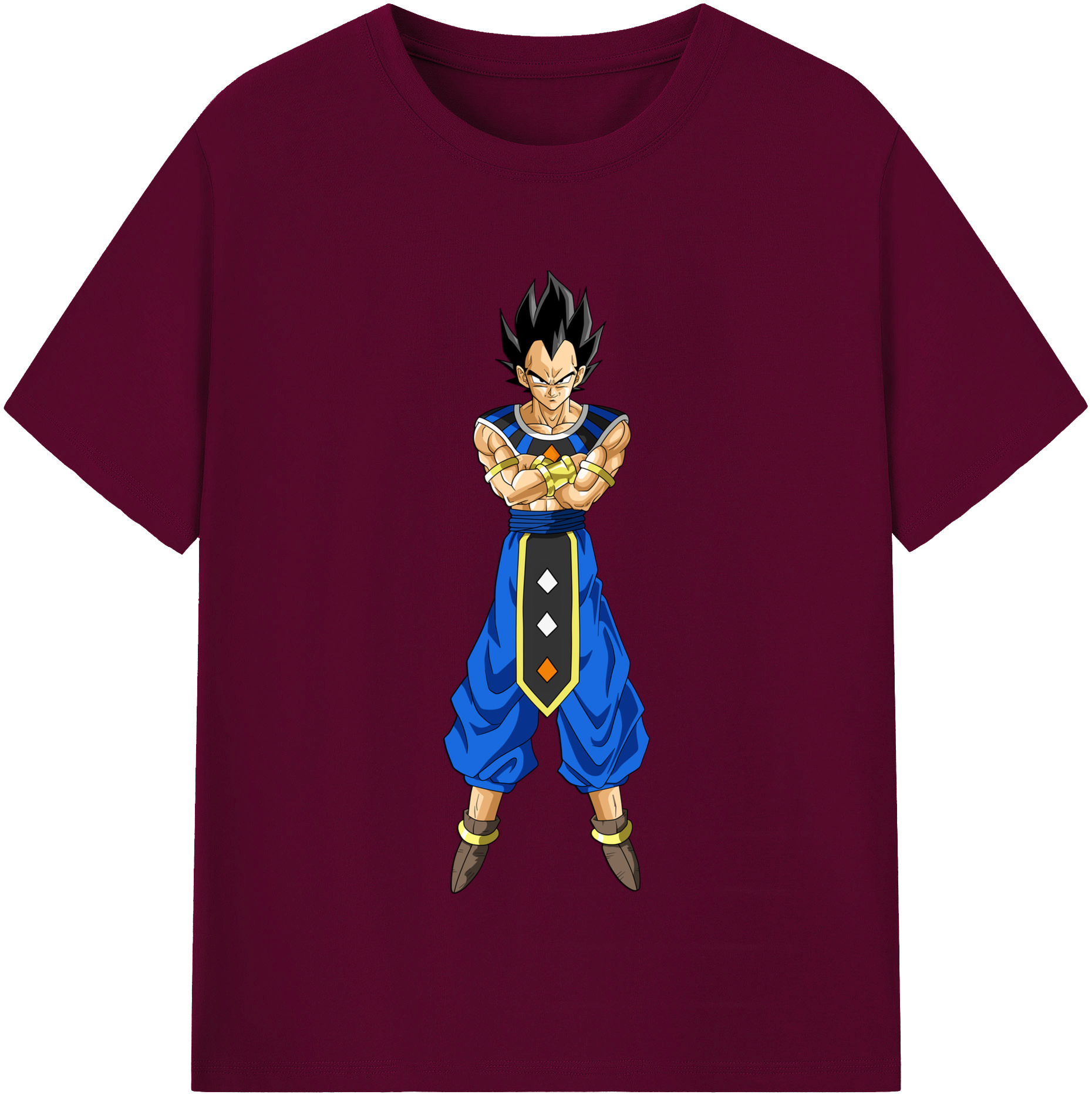 （画像用） ドラゴンボール ベジータ四世（Bejīta Yonsei）DRAGON BALL Vegeta IV レディースカジュアルプリントTシャツ（綿100％）